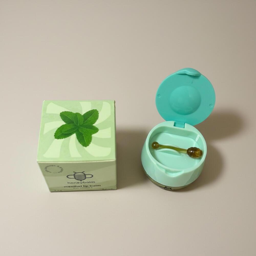 Honeybalm Menthol Lip Balm with Vitamin E 6.5g Hydrating Lip Treatment Exp 02/28 - Picture 2 of 3